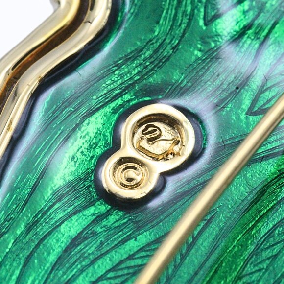 Splendid Swarovski Signed Zebra Head Gold Tone Encrusted Crystal Brooch - Picture 10 of 10